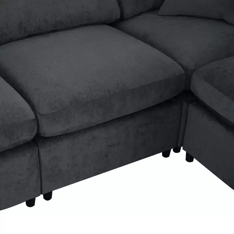 Canapé modulable extra-large 7 places Merax