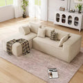 Modular Sectional Couches for Living Room, L-Shaped Sectional Couch with Deep Seat, Upholstered Sofa for Bedroom, No Assembly Required, Chenille