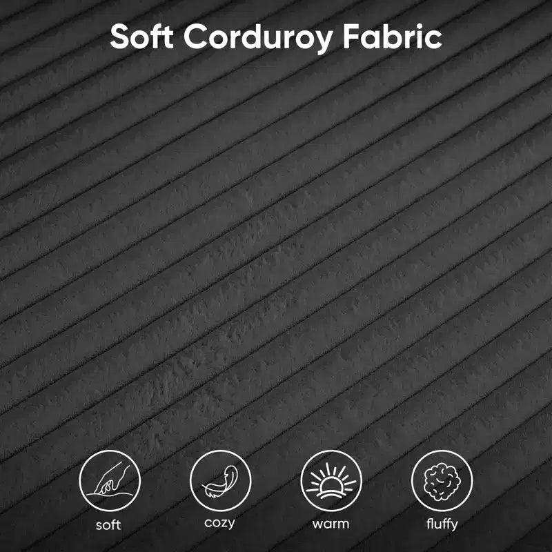 Canapé modulaire en velours côtelé Mjkone 141'' de profondeur, canapé moderne 8 places en forme de U avec pouf mobile