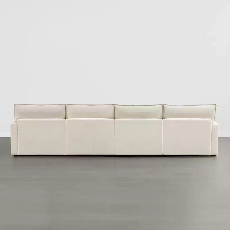 Canapé modulable surdimensionné Spruce & Spring pour salon, taupe-2PC+ottoman