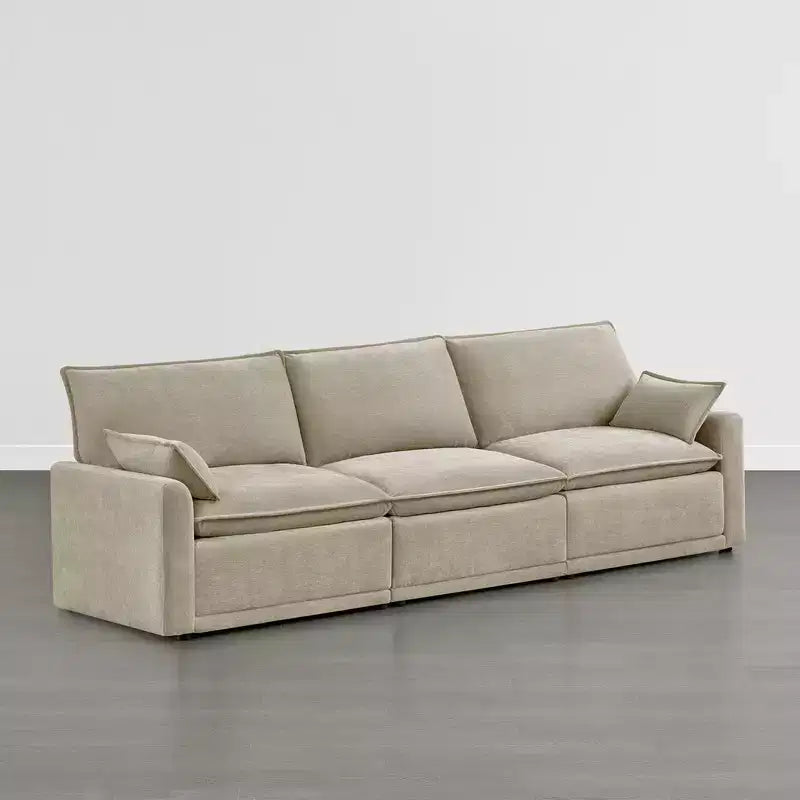 Canapé modulaire surdimensionné Spruce & Spring pour salon, Taupe-3PC