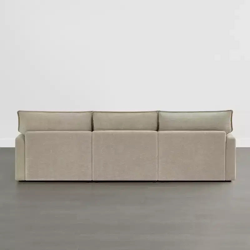Canapé modulaire surdimensionné Spruce & Spring pour salon, Taupe-3PC