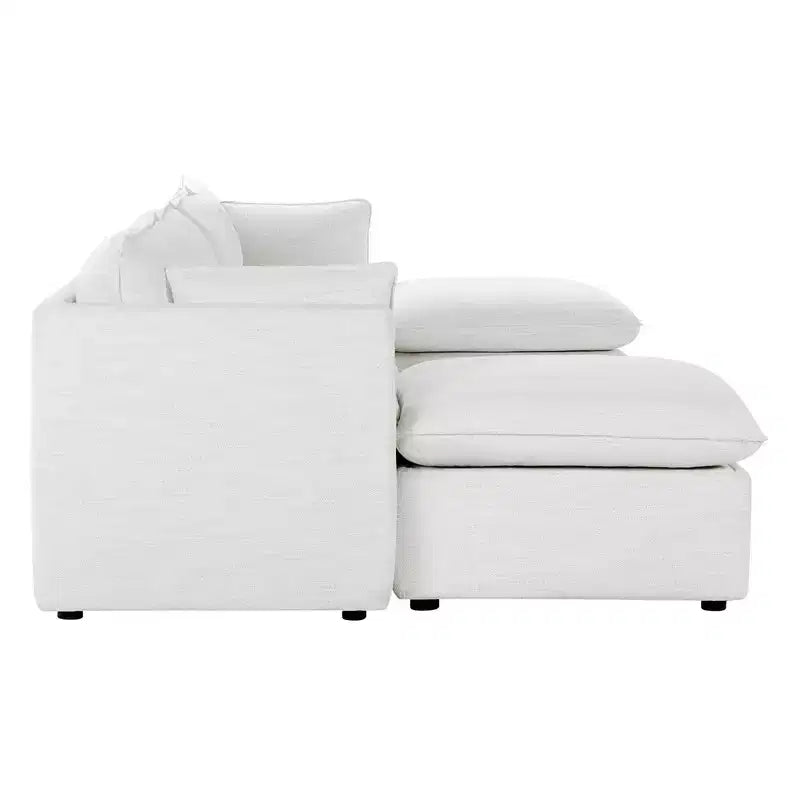 Canapé modulaire sectionnel 5 pièces Spruce & Spring Cream pour salon