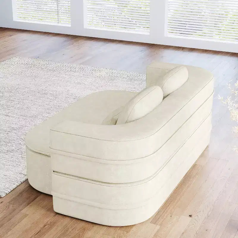 Canapé-lit pliable 2 en 1 de 75 pouces, canapé de sol convertible avec coussin en mousse et couverture multifonctionnelle pour salon, chambre à coucher ou studio