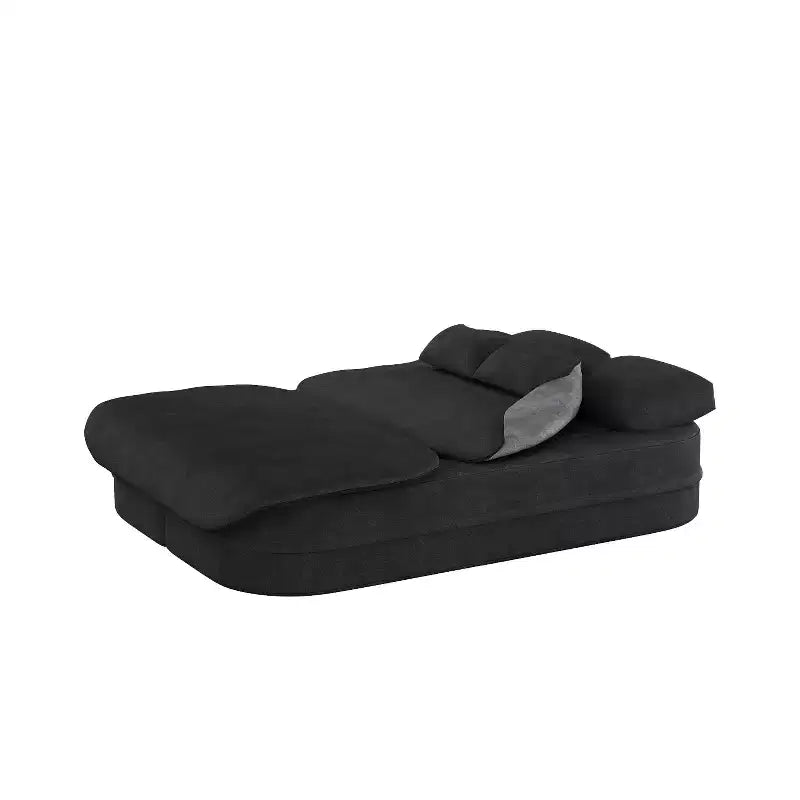 Canapé-lit pliable 2 en 1 de 75 pouces, canapé de sol convertible avec coussin en mousse et couverture multifonctionnelle pour salon, chambre à coucher ou studio