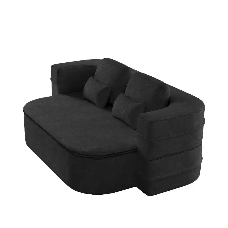 Canapé-lit pliable 2 en 1 de 75 pouces, canapé de sol convertible avec coussin en mousse et couverture multifonctionnelle pour salon, chambre à coucher ou studio