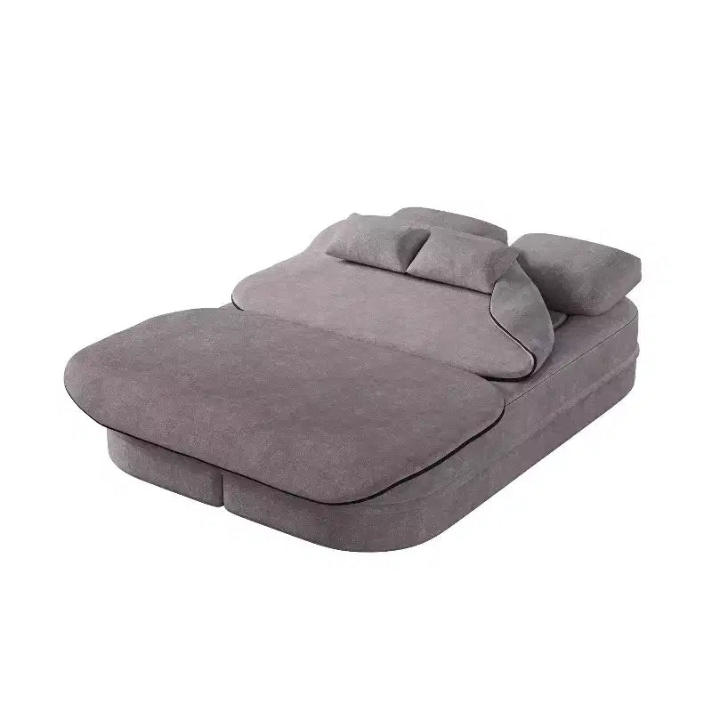 Canapé-lit pliable 2 en 1 de 75 pouces, canapé de sol convertible avec coussin en mousse et couverture multifonctionnelle pour salon, chambre à coucher ou studio
