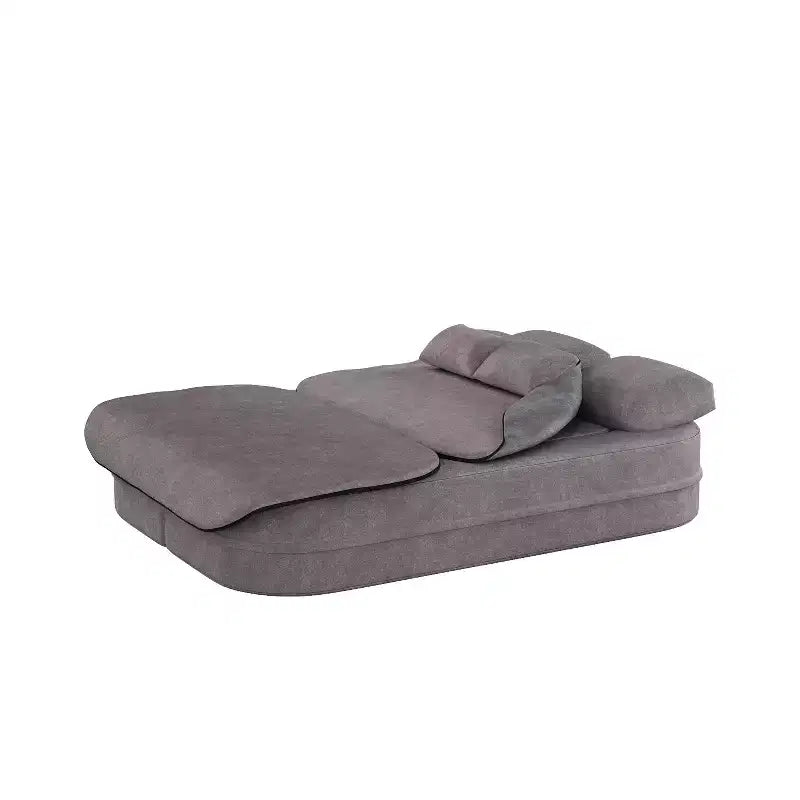 Canapé-lit pliable 2 en 1 de 75 pouces, canapé de sol convertible avec coussin en mousse et couverture multifonctionnelle pour salon, chambre à coucher ou studio