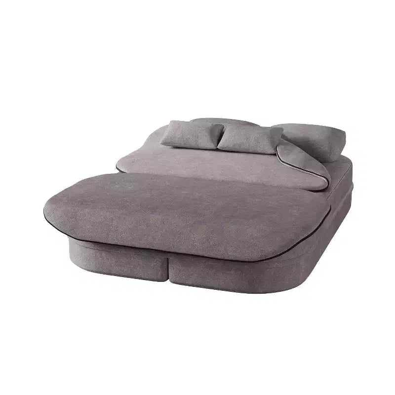 Canapé-lit pliable 2 en 1 de 75 pouces, canapé de sol convertible avec coussin en mousse et couverture multifonctionnelle pour salon, chambre à coucher ou studio