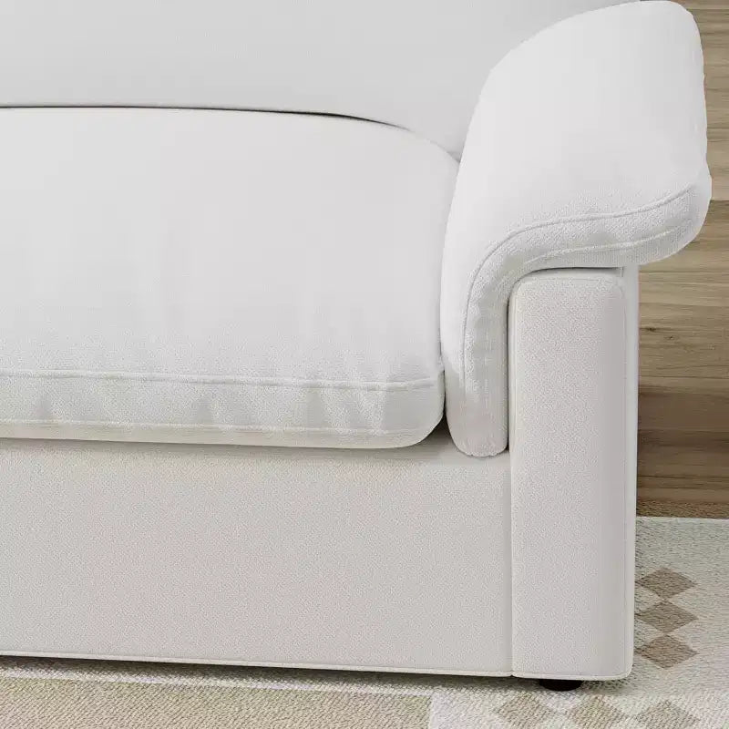 Canapé d'angle modulable GDFStudio Keene de style nuage avec rangement