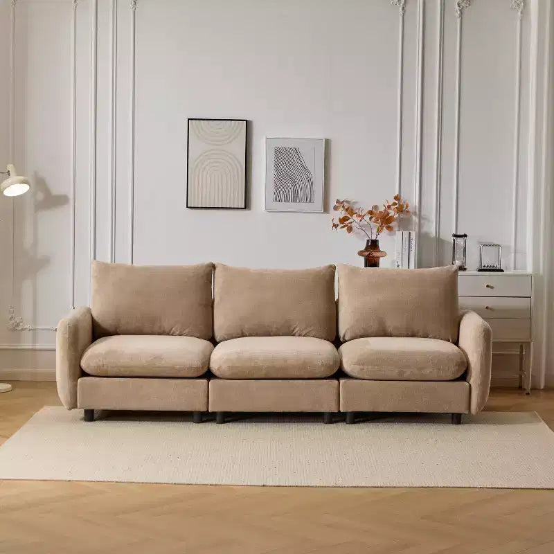 Canapé sectionnel rembourré moderne à 3 places Christopher Knight Home Acker 99.5