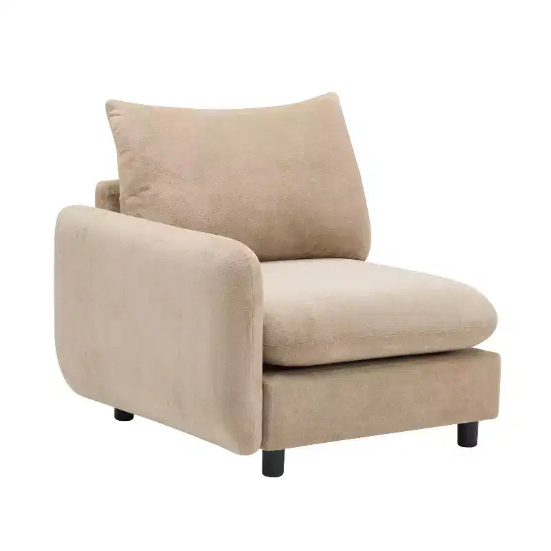 Canapé sectionnel rembourré moderne à 3 places Christopher Knight Home Acker 99.5