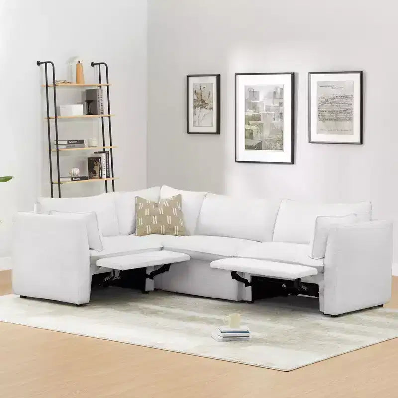 Spruce & Spring Power Reclining Sectional Sofa Couch