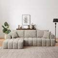 GDFStudio Hahn Modern 108 Chenille Sectional Sofa, Tufted Modular Design with Pocket Spring Support