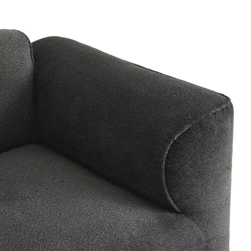 Clihome Ensemble de canapés 4 places de luxe en velours pour salon avec ottoman mobile, canapé moelleux