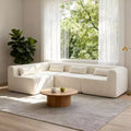 Christopher Knight Home Ahearn 4 Piece 145.5 Modular Full-Compressed Sectional Sofa