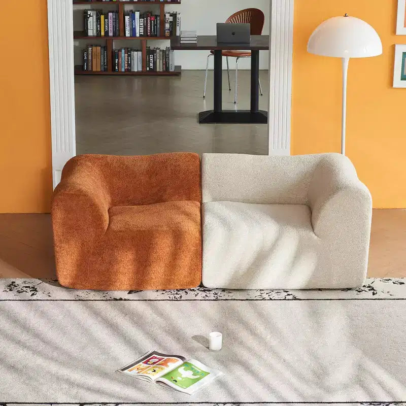 Canapé d'angle modulaire en velours GDFStudio Mirae 129,53''