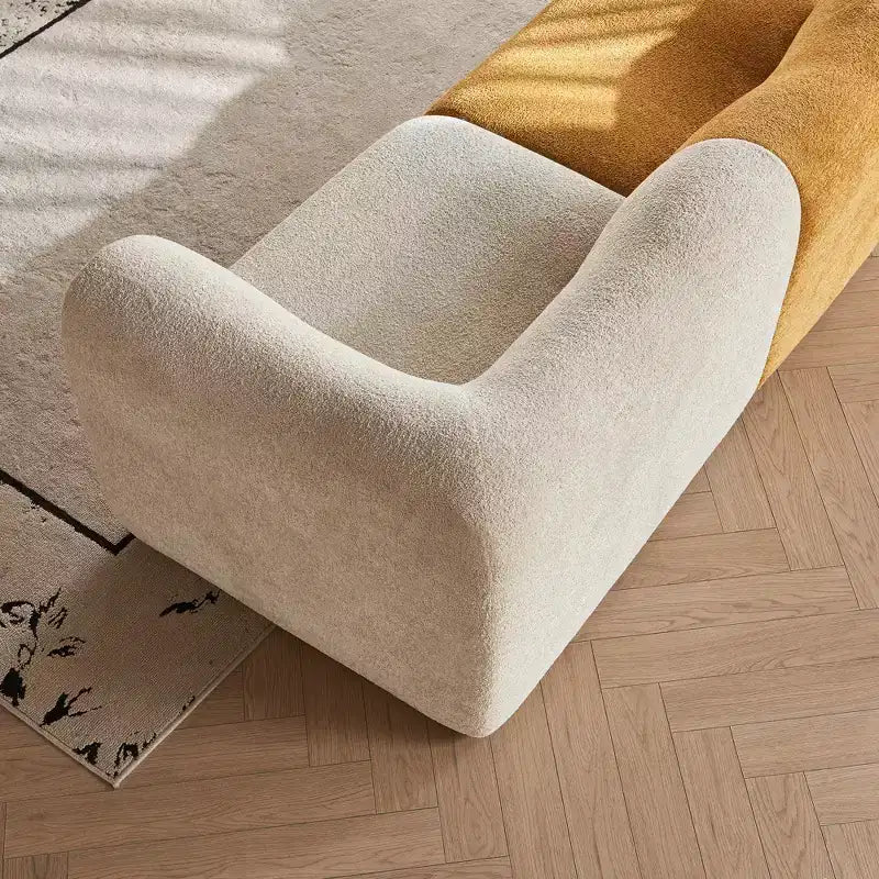 Canapé d'angle modulaire en velours GDFStudio Mirae 129,53''