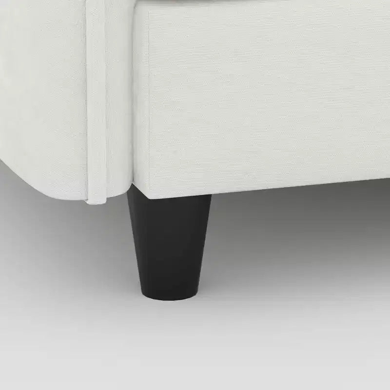 Homy Casa Canapé d'angle moderne en forme de L avec méridienne et coussins moelleux, pour salon ou appartement, beige