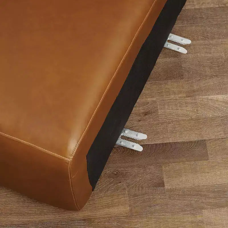 Art Leon Canapé Sectionnel Modulable 3 Places en Cuir Véritable de Luxe