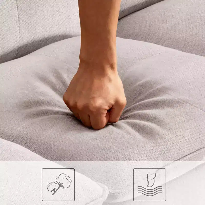 Canapé sectionnel inclinable électrique bicolore avec coffre de rangement