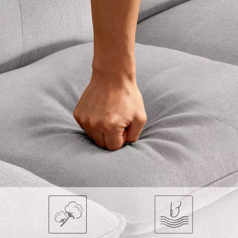 Canapé sectionnel inclinable électrique bicolore avec coffre de rangement