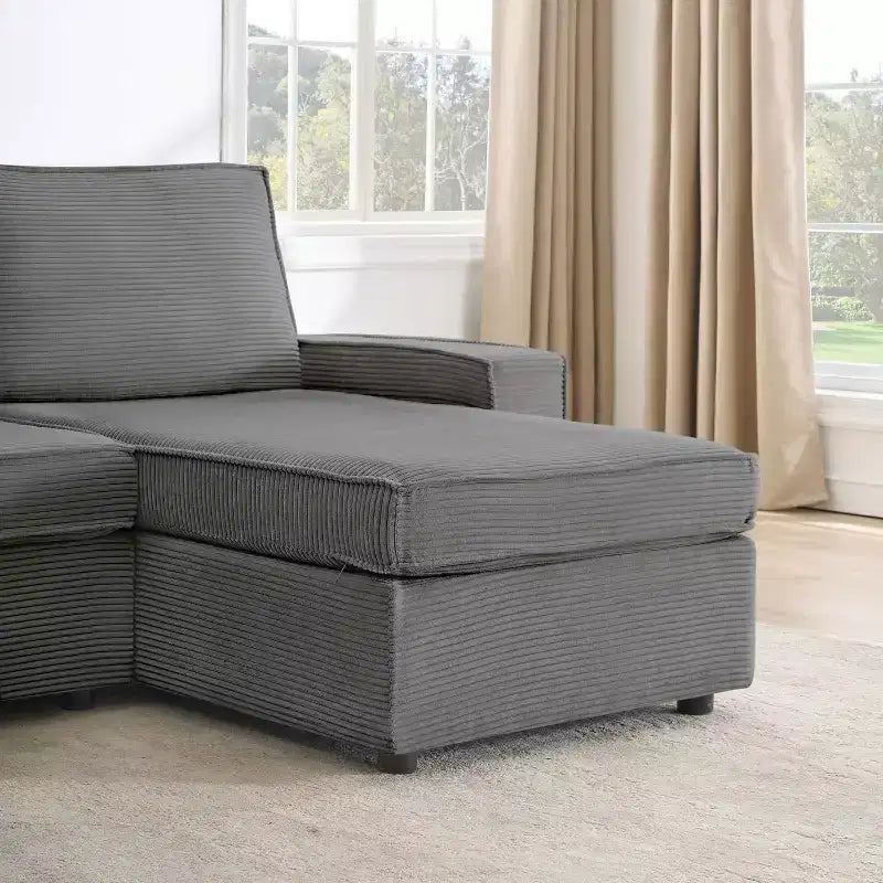 Canapé modulable en U/L avec housse amovible, canapé convertible moderne et profond, canapé-lit nuage confortable pour salon et bureau