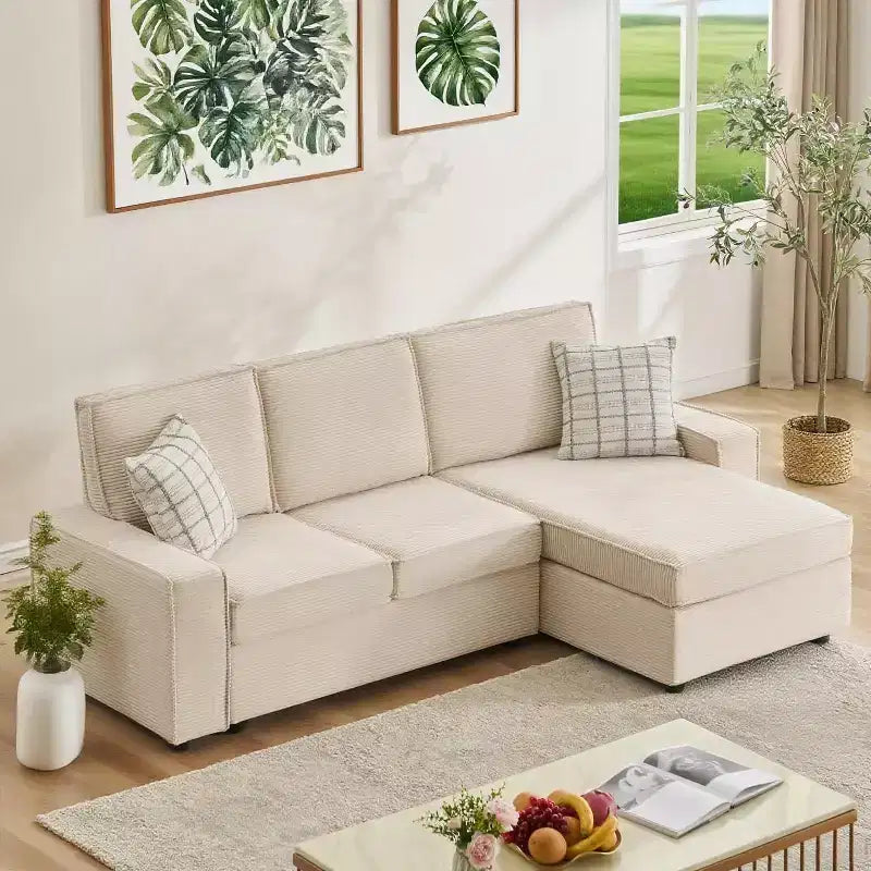 Canapé modulable en U/L avec housse amovible, canapé convertible moderne et profond, canapé-lit nuage confortable pour salon et bureau