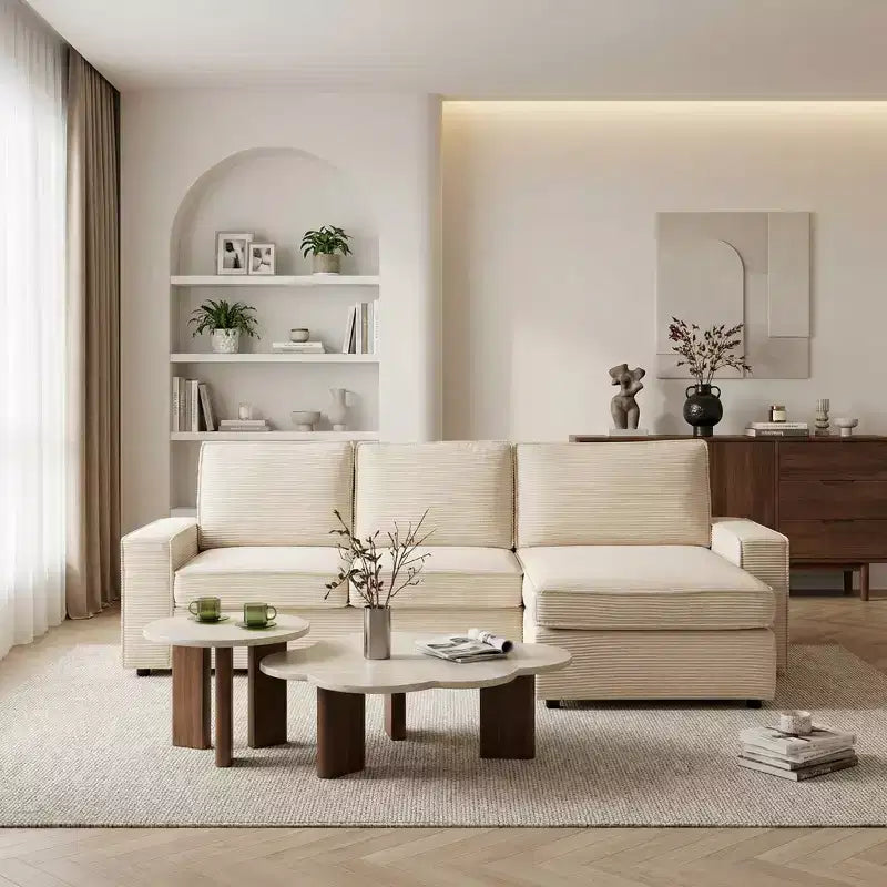 Canapé modulable en U/L avec housse amovible, canapé convertible moderne et profond, canapé-lit nuage confortable pour salon et bureau