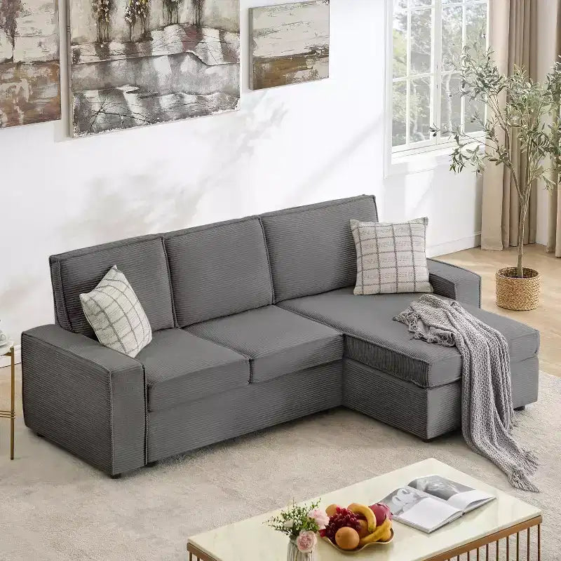 Canapé modulable en U/L avec housse amovible, canapé convertible moderne et profond, canapé-lit nuage confortable pour salon et bureau