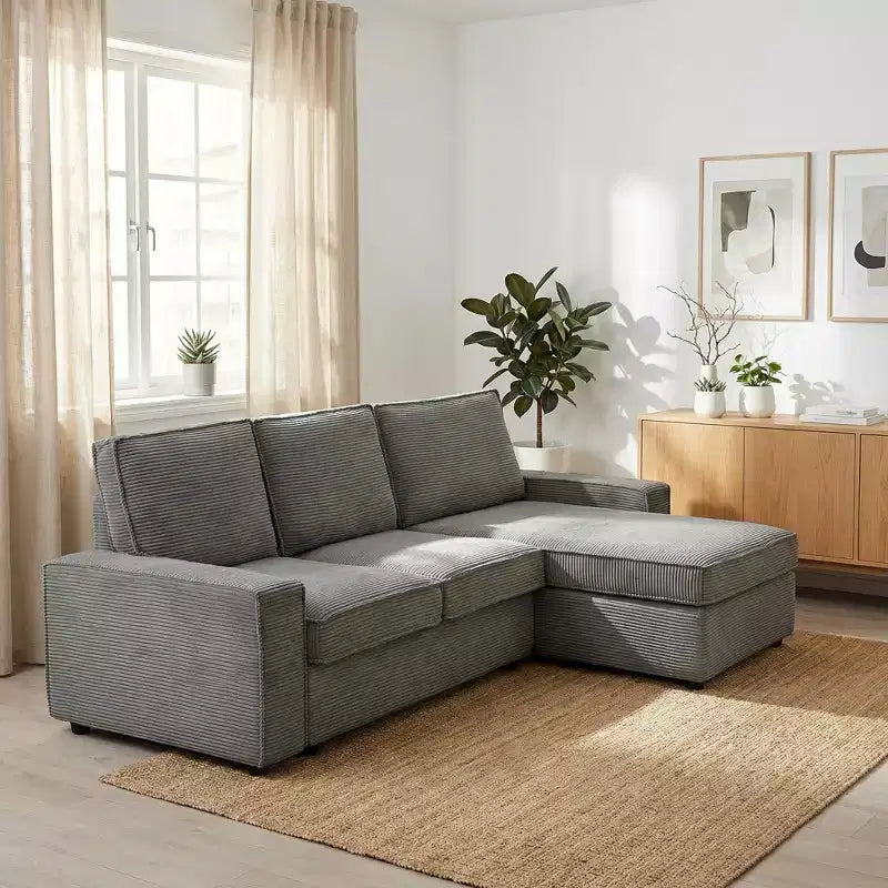 Canapé modulable en U/L avec housse amovible, canapé convertible moderne et profond, canapé-lit nuage confortable pour salon et bureau
