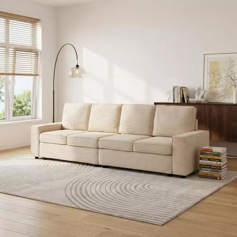 Canapé modulable en U/L avec housse amovible, canapé convertible moderne et profond, canapé-lit nuage confortable pour salon et bureau