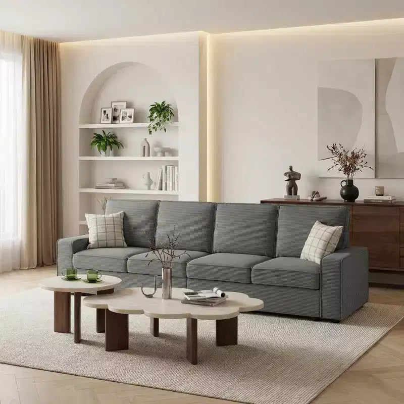 Canapé modulable en U/L avec housse amovible, canapé convertible moderne et profond, canapé-lit nuage confortable pour salon et bureau