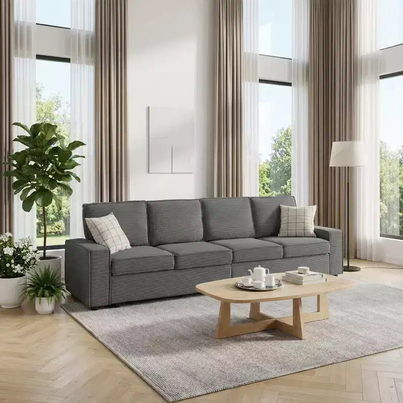 Canapé modulable en U/L avec housse amovible, canapé convertible moderne et profond, canapé-lit nuage confortable pour salon et bureau