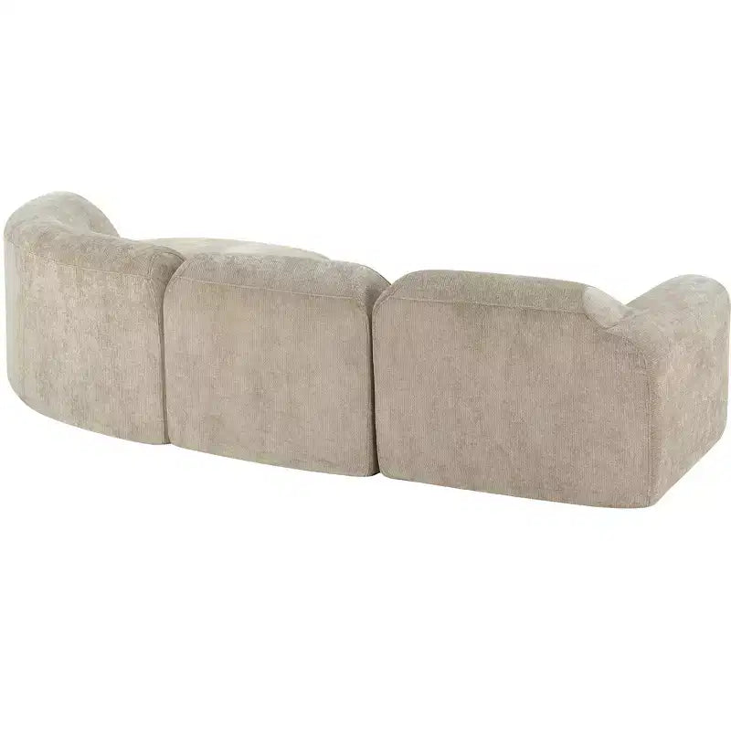 Christopher Knight Home Jace 111 - Canapé d'angle incurvé moderne 4 places rembourré