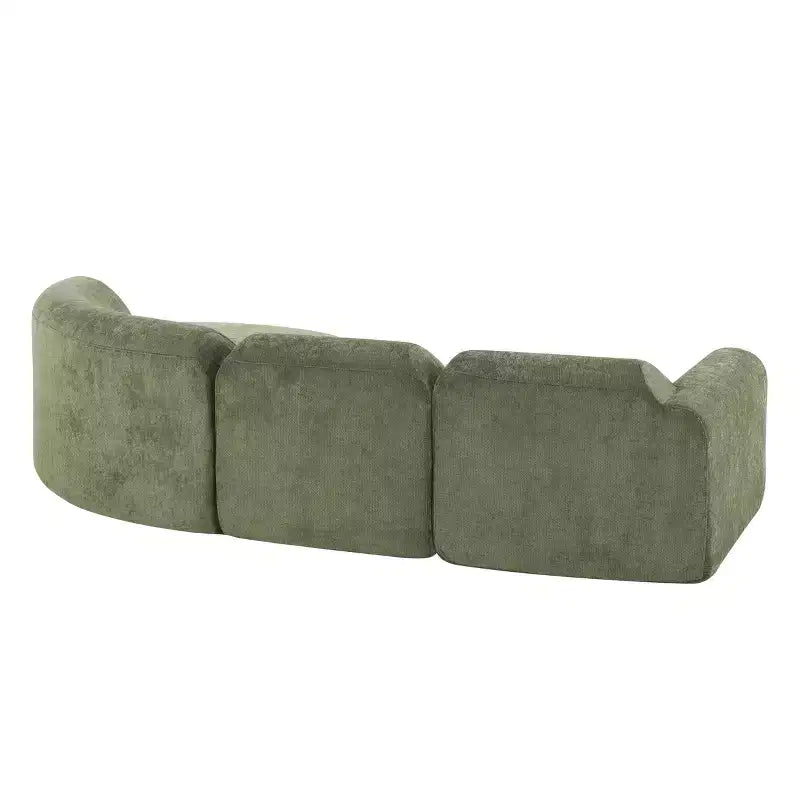 Christopher Knight Home Jace 111 - Canapé d'angle incurvé moderne 4 places rembourré