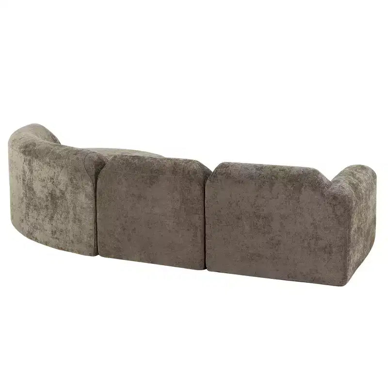 Christopher Knight Home Jace 111 - Canapé d'angle incurvé moderne 4 places rembourré