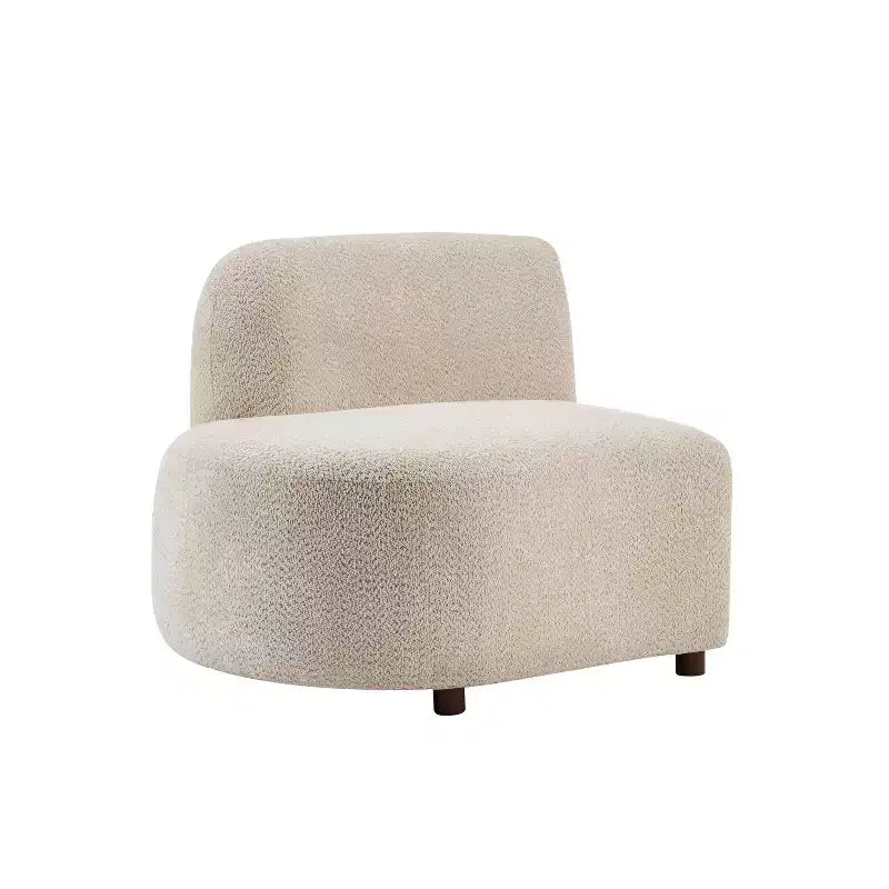 Canapé incurvé 3 places moderne Christopher Knight Home Varo 100.75 en tissu bouclé et bois