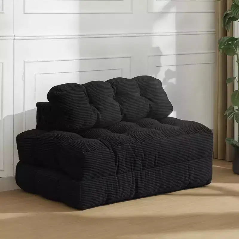 Acekool Canapé-Lit Pliable 3-en-1 avec Oreiller, Chaise Convertible pour Salon, Chambre à Coucher ou Bureau à Domicile, 79x52x8