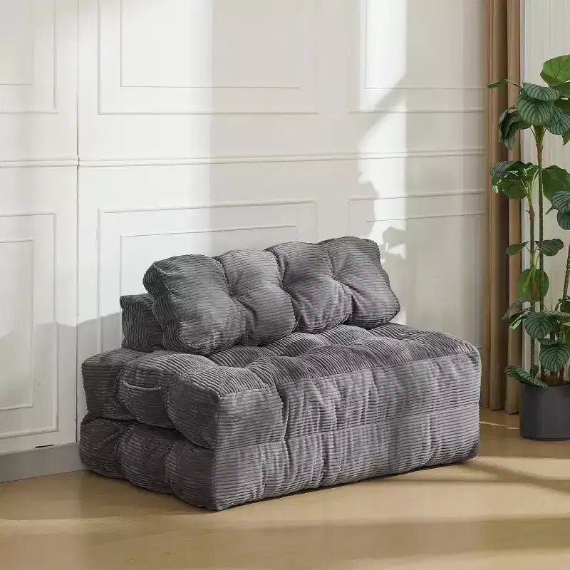 Acekool Canapé-Lit Pliable 3-en-1 avec Oreiller, Chaise Convertible pour Salon, Chambre à Coucher ou Bureau à Domicile, 79x52x8