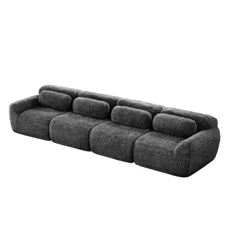 Canapé sectionnel modulaire droit moderne 149, canapé nuage 4 places profond pour salon et chambre à coucher, aucun assemblage requis-Panipeachy