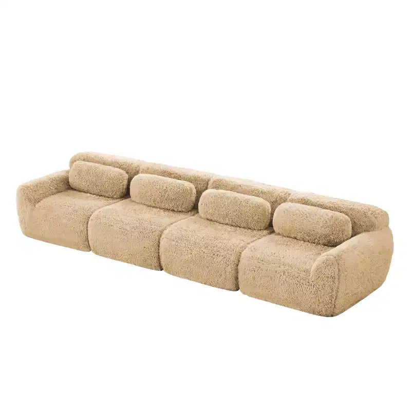 Canapé sectionnel modulaire droit moderne 149, canapé nuage 4 places profond pour salon et chambre à coucher, aucun assemblage requis-Panipeachy