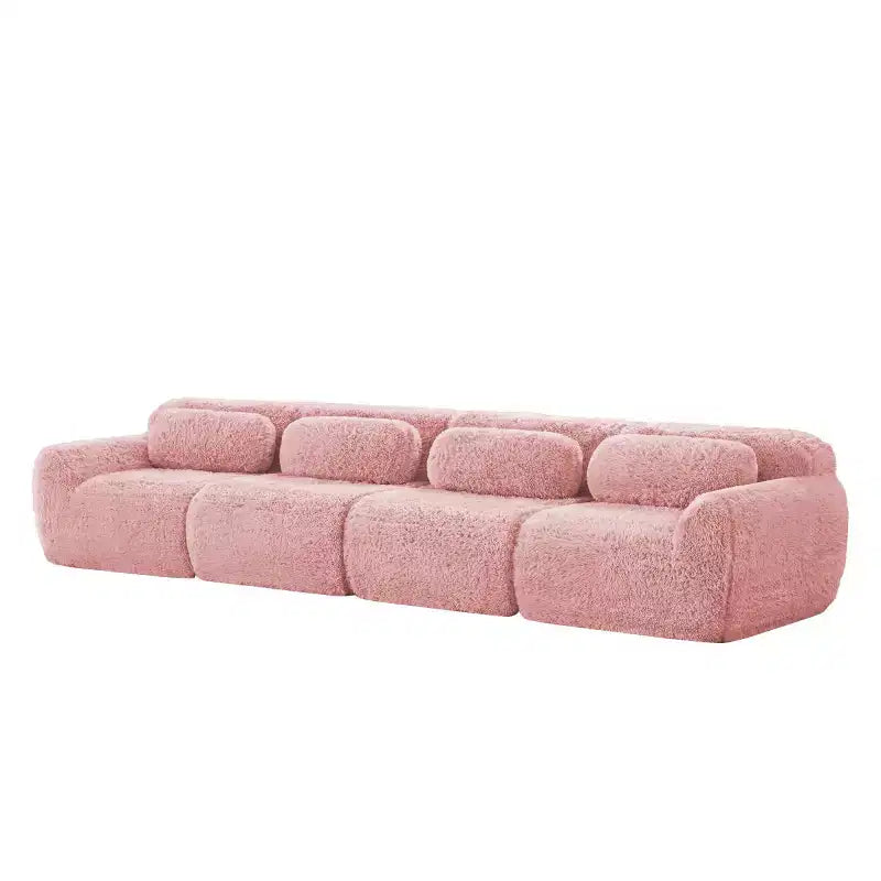 Canapé sectionnel modulaire droit moderne 149, canapé nuage 4 places profond pour salon et chambre à coucher, aucun assemblage requis-Panipeachy