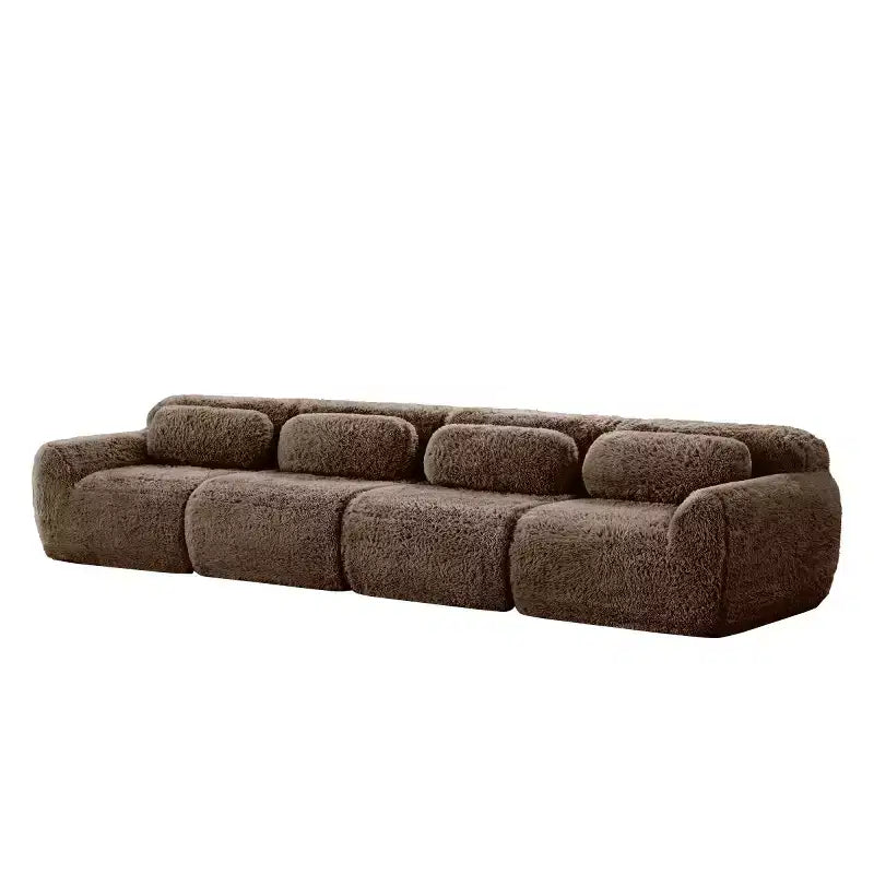 Canapé sectionnel modulaire droit moderne 149, canapé nuage 4 places profond pour salon et chambre à coucher, aucun assemblage requis-Panipeachy