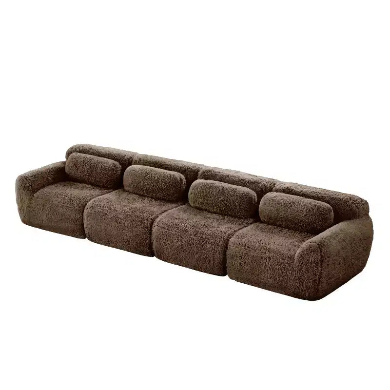 Canapé sectionnel modulaire droit moderne 149, canapé nuage 4 places profond pour salon et chambre à coucher, aucun assemblage requis-Panipeachy