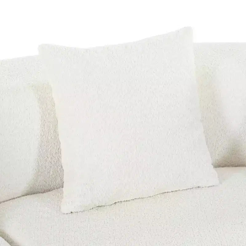 Canapé Sectionnel Modulable Incurvé 132 avec méridienne, Canapé Modulable en Chenille, Canapé Sectionnel Moderne pour Salon et Chambre-Panipeachy