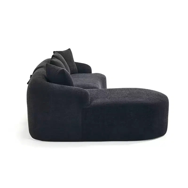 Canapé modulable en forme de L avec méridienne, canapé modulable en chenille, canapé modulable moderne pour salon et chambre - Panipeachy