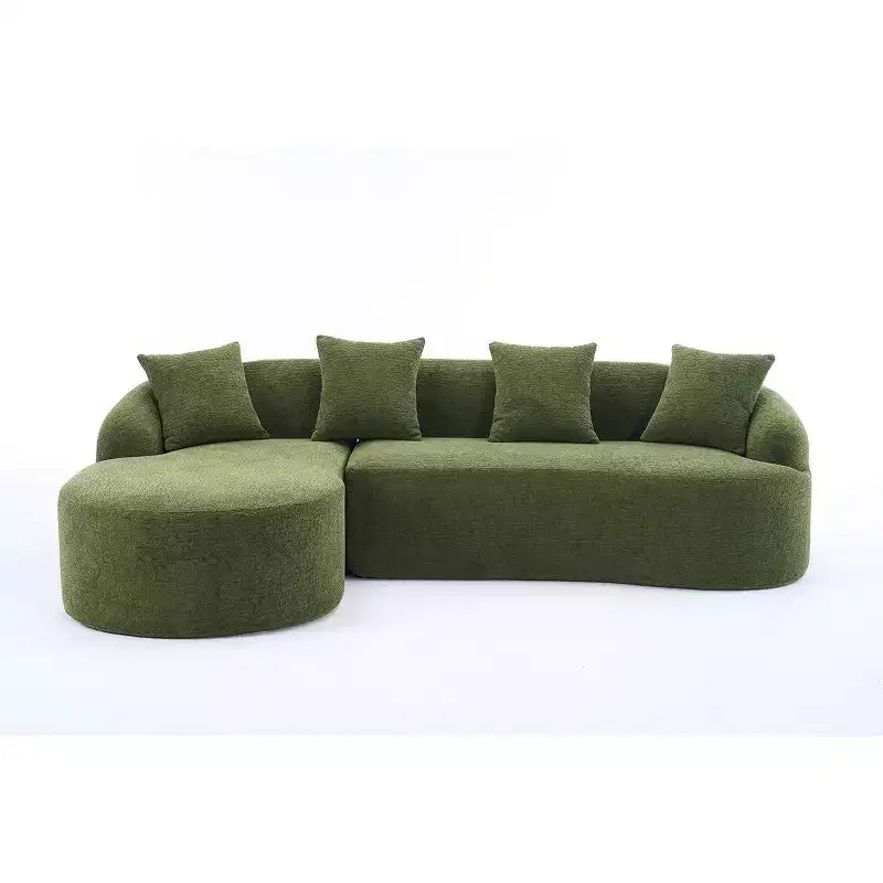 Canapé modulable en forme de L avec méridienne, canapé modulable en chenille, canapé modulable moderne pour salon et chambre - Panipeachy