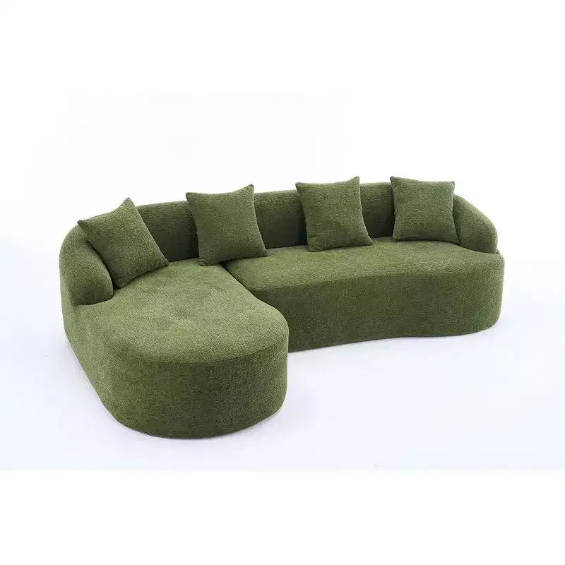 Canapé modulable en forme de L avec méridienne, canapé modulable en chenille, canapé modulable moderne pour salon et chambre - Panipeachy