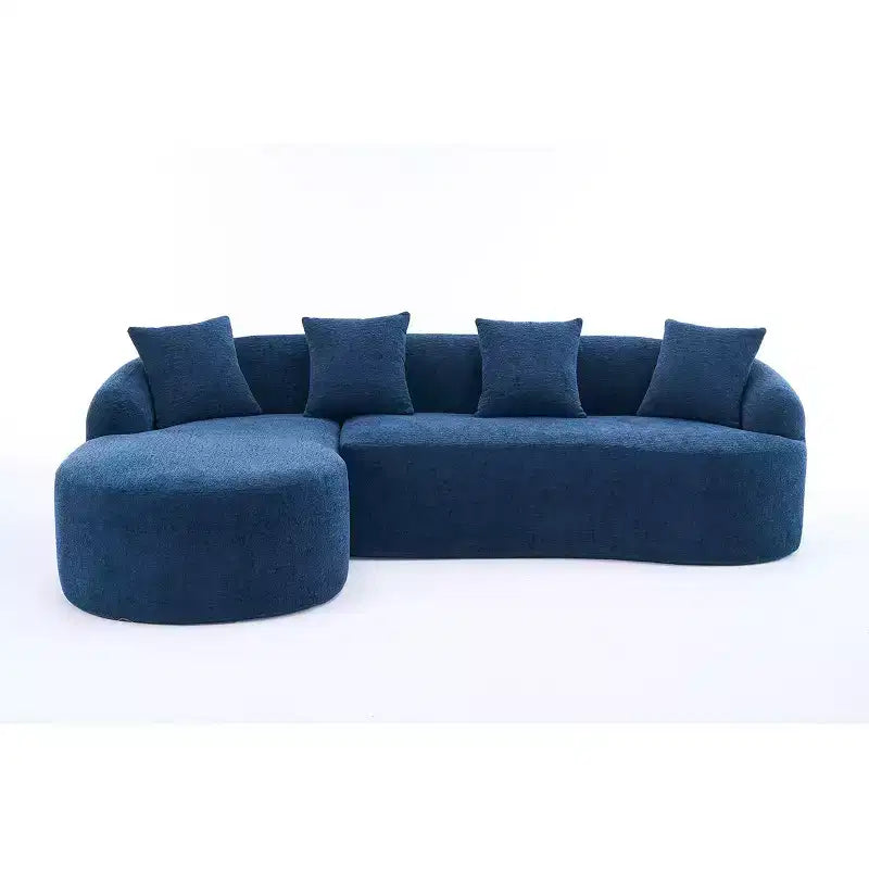 Canapé modulable en forme de L avec méridienne, canapé modulable en chenille, canapé modulable moderne pour salon et chambre - Panipeachy